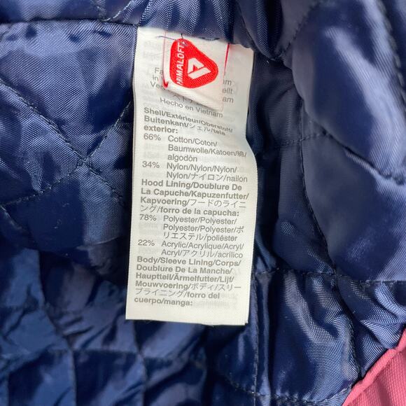 J Crew Perfect Parka Primaloft Pink Winter Snow Coat Faux Fur Hooded Womens XXL - Picture 13 of 17